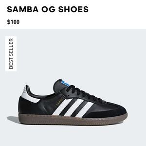 Adidas Samba OG Core Black / Cloud White / Gum